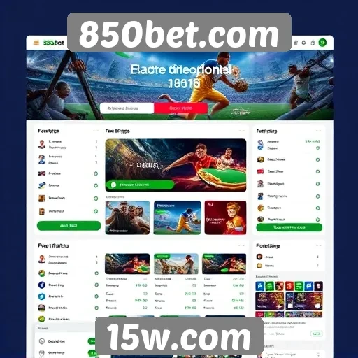 Interface do usuário no 850bet.com é intuitiva e acessível